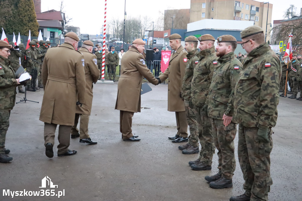 Fotorelacja: Uroczysta przysięga wojskowa 13. Śląskiej Brygady Obrony Terytorialnej w Myszkowie