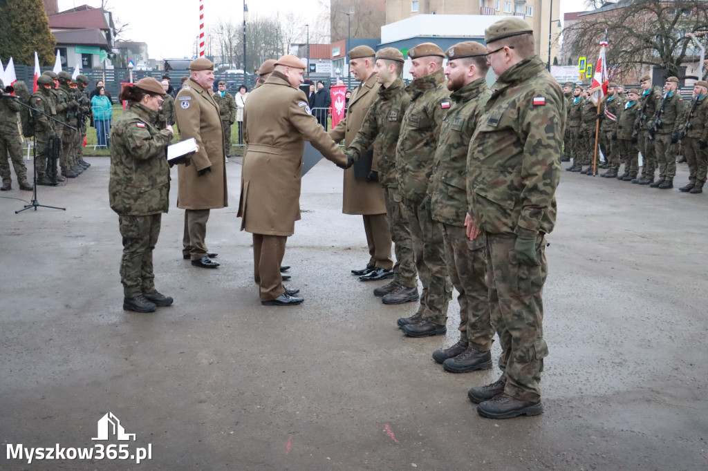Fotorelacja: Uroczysta przysięga wojskowa 13. Śląskiej Brygady Obrony Terytorialnej w Myszkowie