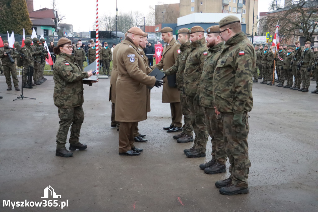 Fotorelacja: Uroczysta przysięga wojskowa 13. Śląskiej Brygady Obrony Terytorialnej w Myszkowie
