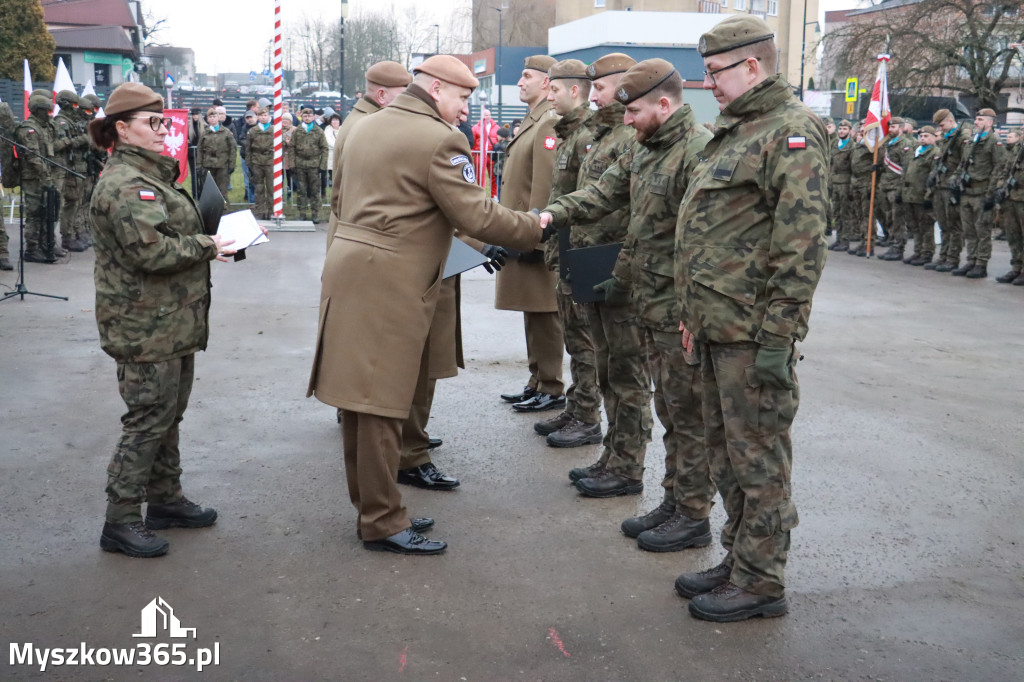 Fotorelacja: Uroczysta przysięga wojskowa 13. Śląskiej Brygady Obrony Terytorialnej w Myszkowie
