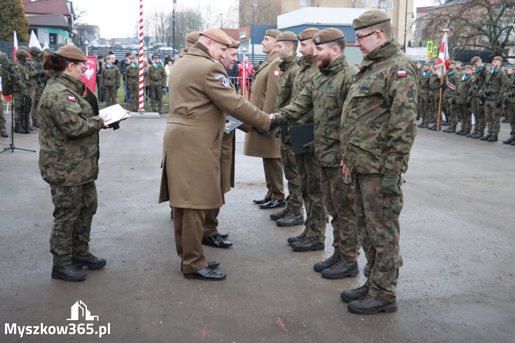 Fotorelacja: Uroczysta przysięga wojskowa 13. Śląskiej Brygady Obrony Terytorialnej w Myszkowie