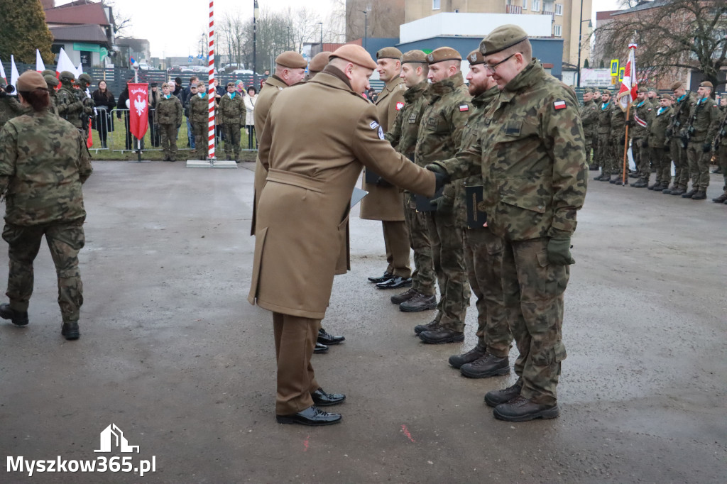 Fotorelacja: Uroczysta przysięga wojskowa 13. Śląskiej Brygady Obrony Terytorialnej w Myszkowie