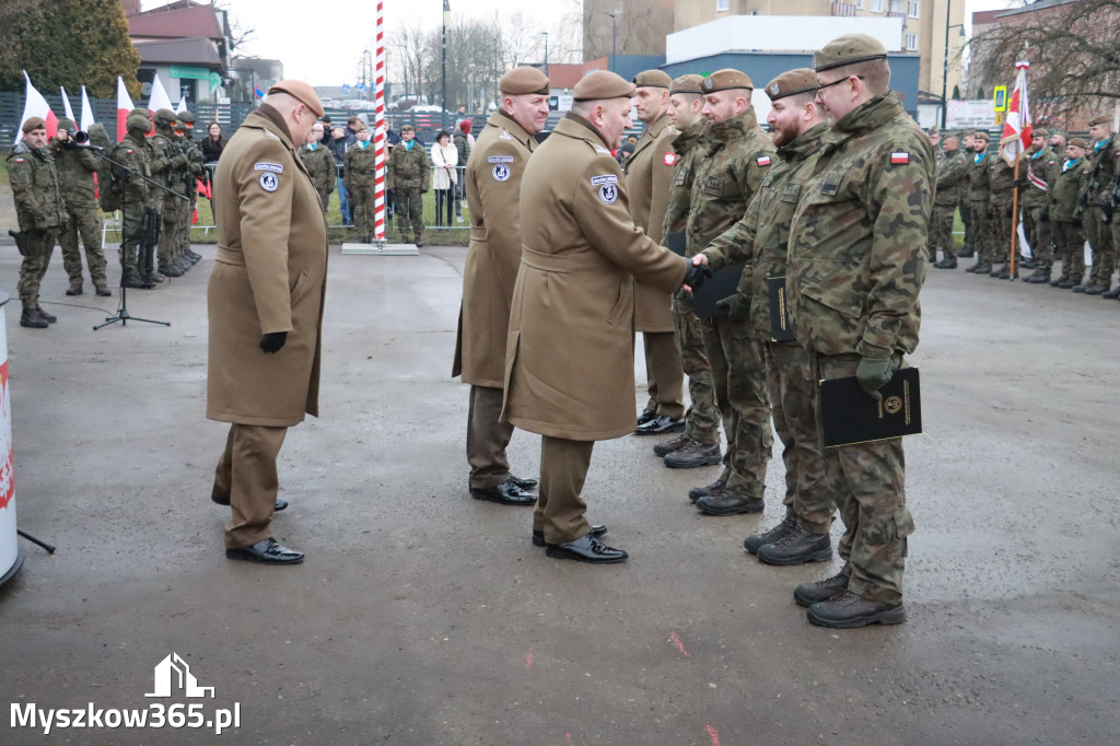 Fotorelacja: Uroczysta przysięga wojskowa 13. Śląskiej Brygady Obrony Terytorialnej w Myszkowie
