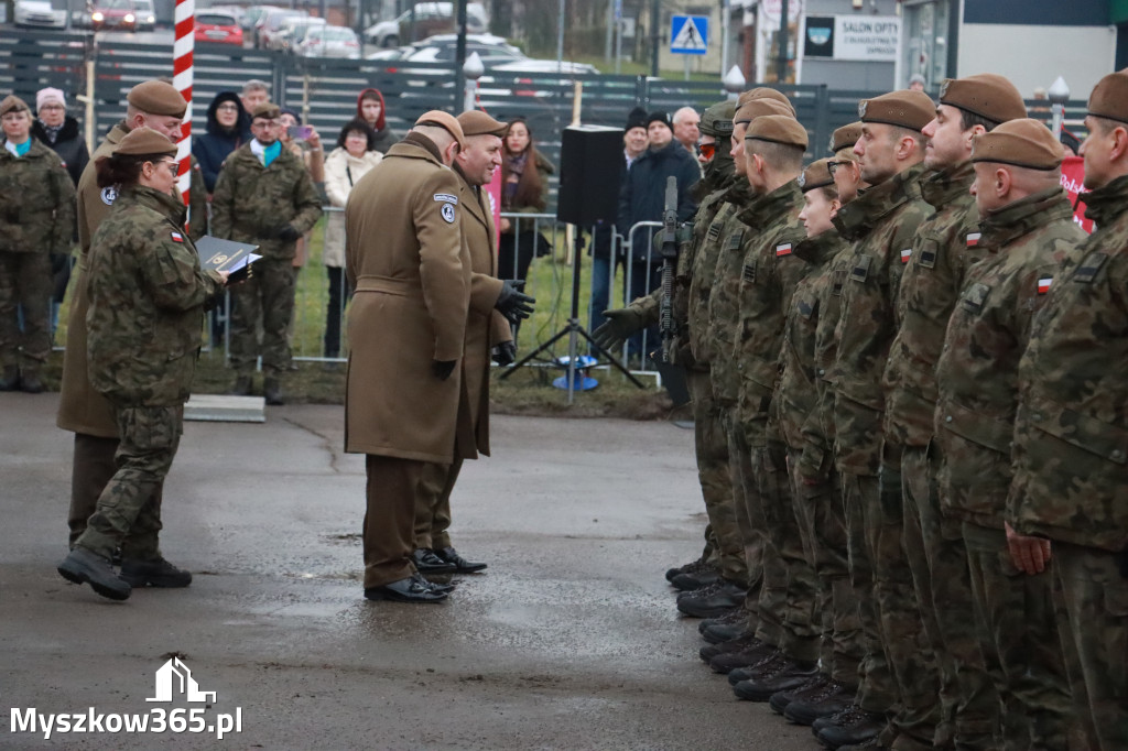 Fotorelacja: Uroczysta przysięga wojskowa 13. Śląskiej Brygady Obrony Terytorialnej w Myszkowie