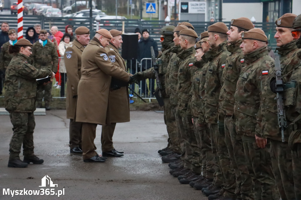 Fotorelacja: Uroczysta przysięga wojskowa 13. Śląskiej Brygady Obrony Terytorialnej w Myszkowie