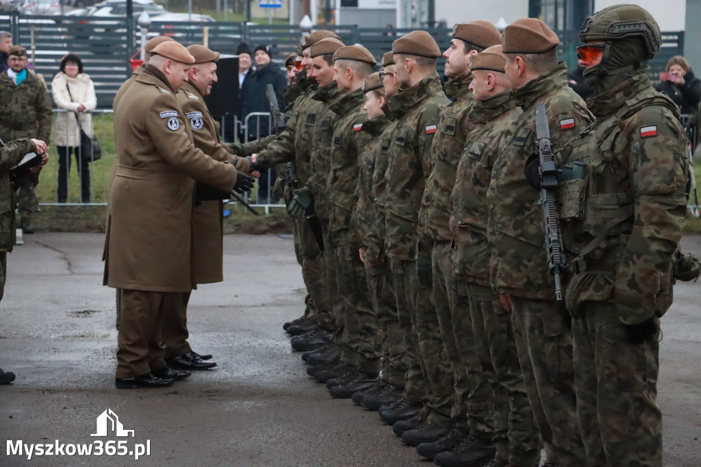 Fotorelacja: Uroczysta przysięga wojskowa 13. Śląskiej Brygady Obrony Terytorialnej w Myszkowie
