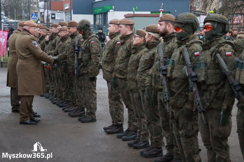 Fotorelacja: Defilada 13. Śląskiej Brygady Obrony Terytorialnej w Myszkowie