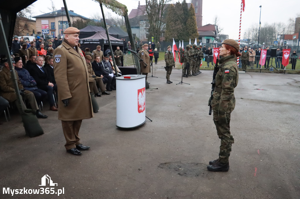 Fotorelacja: Defilada 13. Śląskiej Brygady Obrony Terytorialnej w Myszkowie