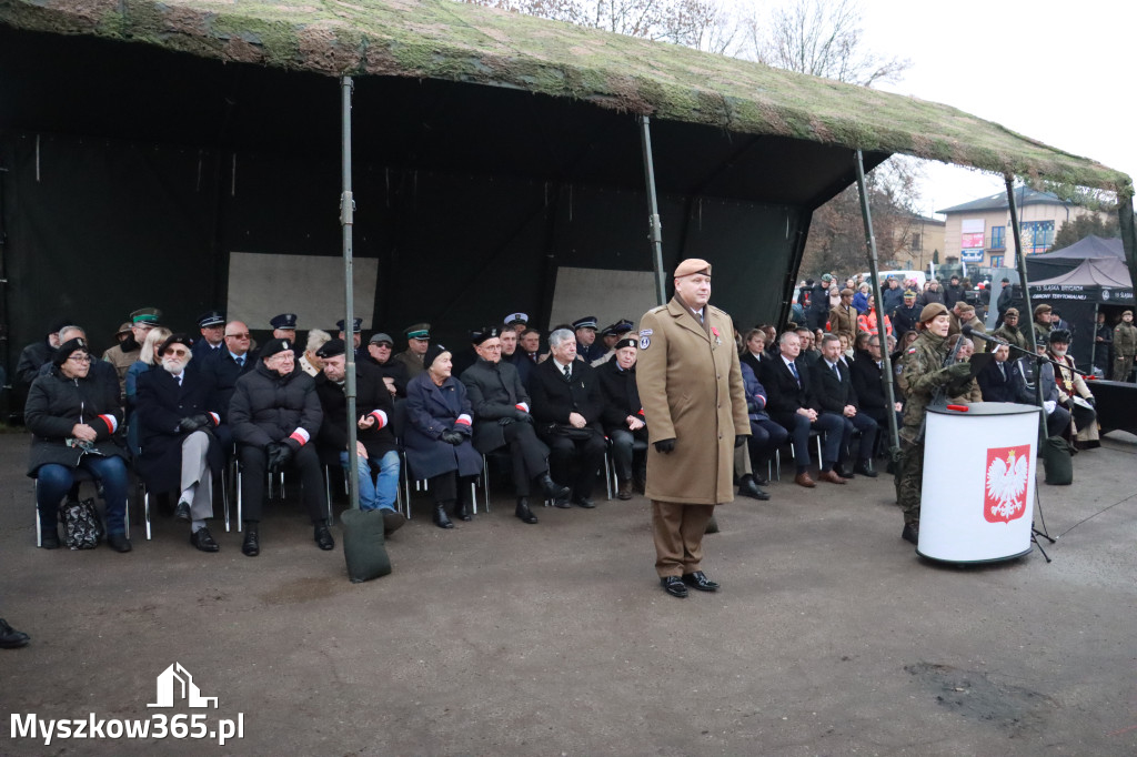 Fotorelacja: Defilada 13. Śląskiej Brygady Obrony Terytorialnej w Myszkowie