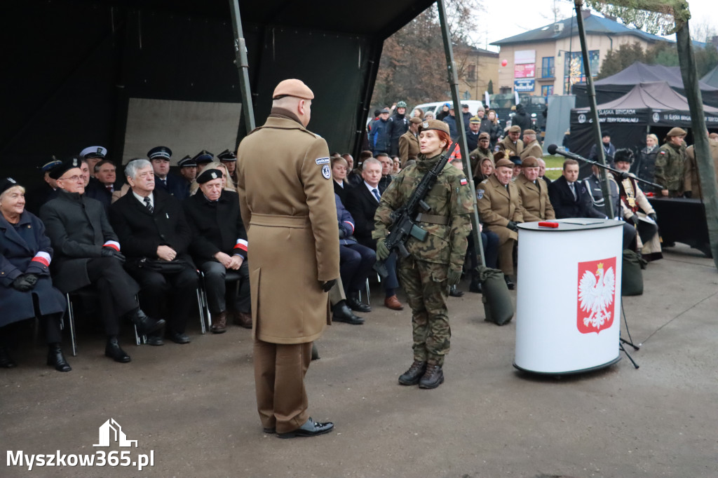 Fotorelacja: Defilada 13. Śląskiej Brygady Obrony Terytorialnej w Myszkowie