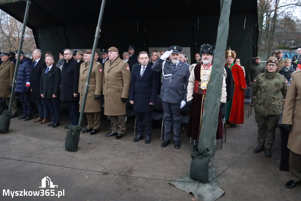 Fotorelacja: Defilada 13. Śląskiej Brygady Obrony Terytorialnej w Myszkowie