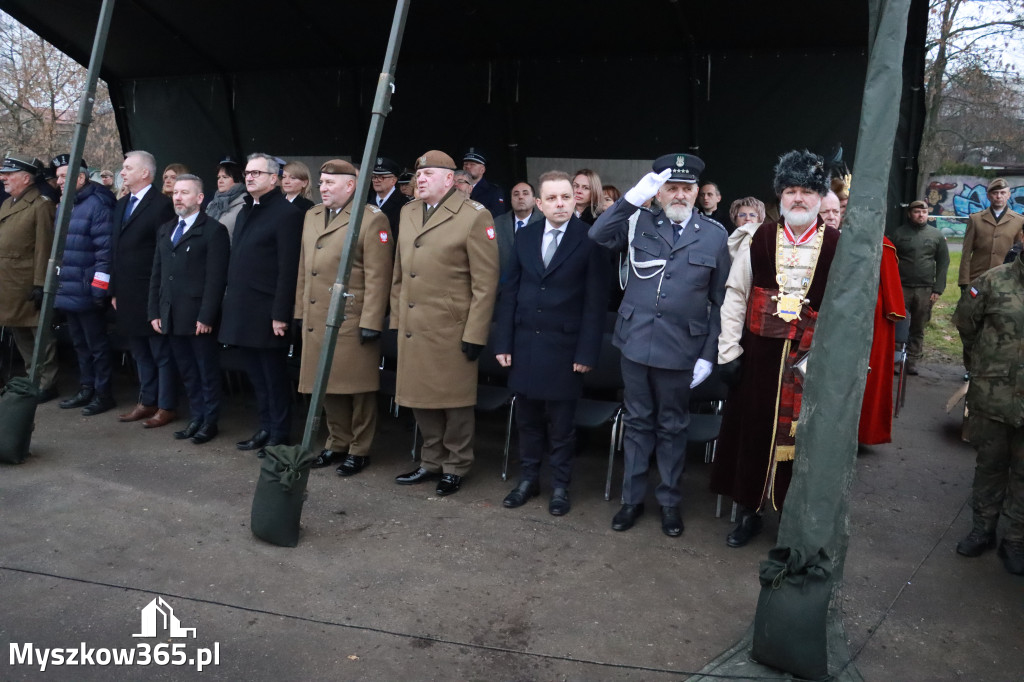 Fotorelacja: Defilada 13. Śląskiej Brygady Obrony Terytorialnej w Myszkowie