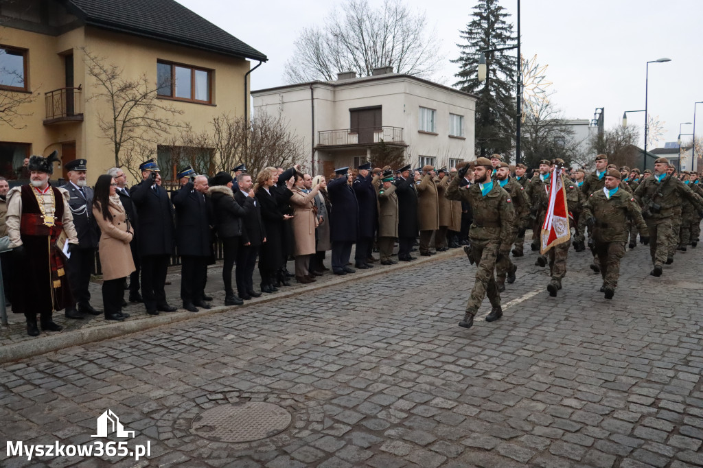 Fotorelacja: Defilada 13. Śląskiej Brygady Obrony Terytorialnej w Myszkowie