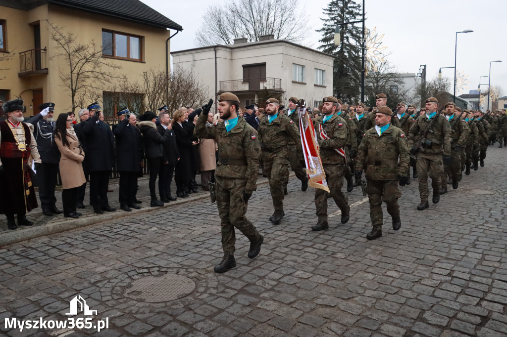 Fotorelacja: Defilada 13. Śląskiej Brygady Obrony Terytorialnej w Myszkowie