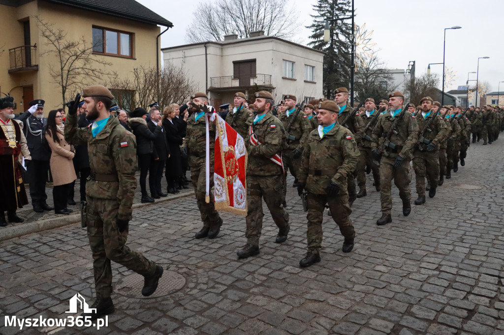 Fotorelacja: Defilada 13. Śląskiej Brygady Obrony Terytorialnej w Myszkowie