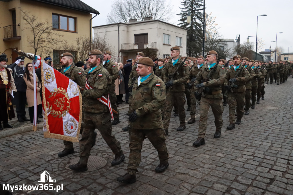 Fotorelacja: Defilada 13. Śląskiej Brygady Obrony Terytorialnej w Myszkowie