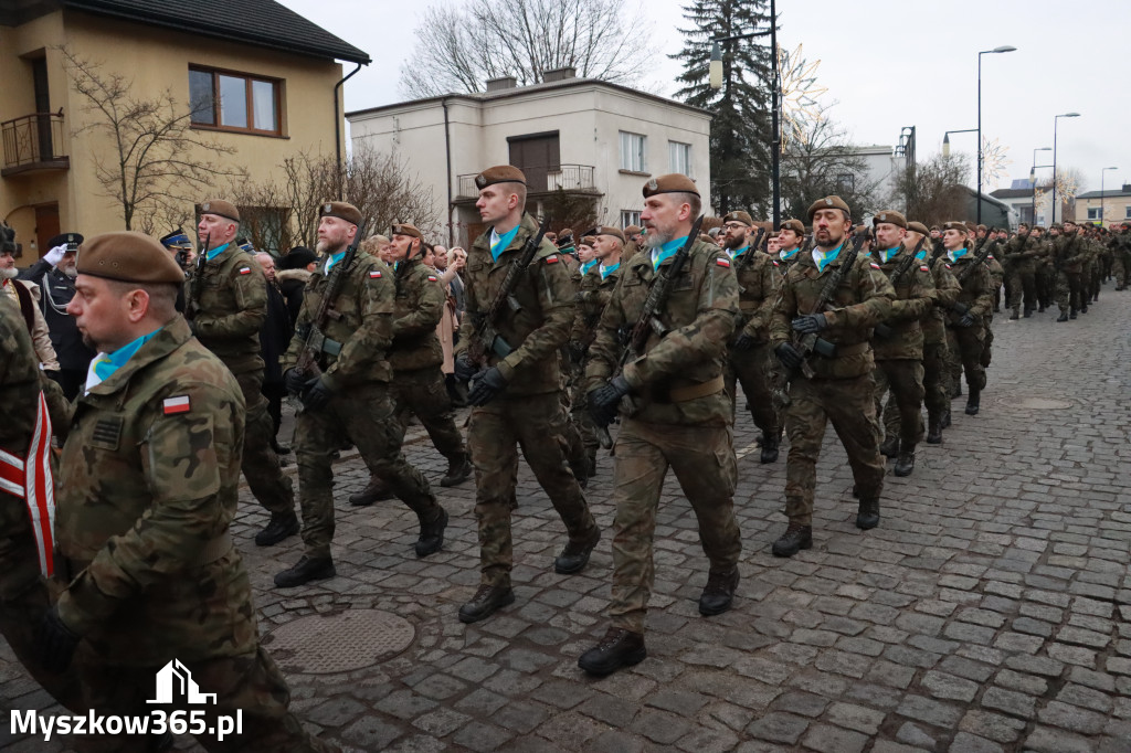 Fotorelacja: Defilada 13. Śląskiej Brygady Obrony Terytorialnej w Myszkowie