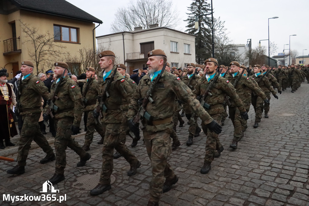 Fotorelacja: Defilada 13. Śląskiej Brygady Obrony Terytorialnej w Myszkowie