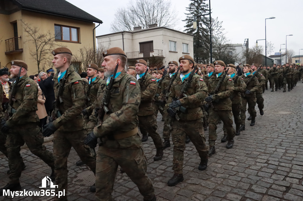 Fotorelacja: Defilada 13. Śląskiej Brygady Obrony Terytorialnej w Myszkowie