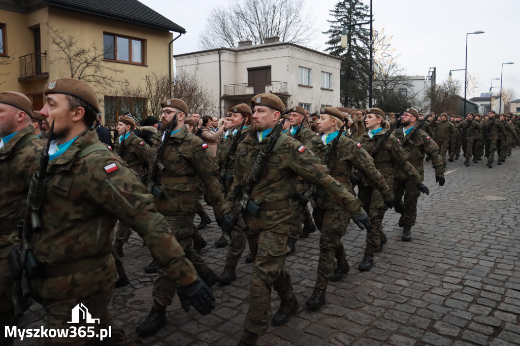 Fotorelacja: Defilada 13. Śląskiej Brygady Obrony Terytorialnej w Myszkowie