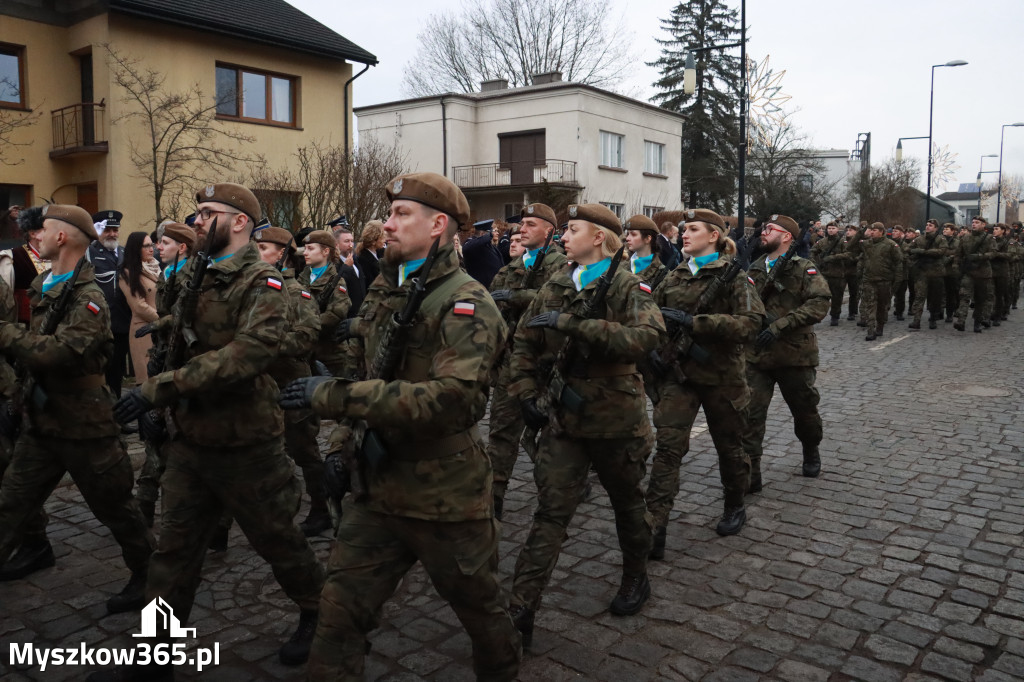 Fotorelacja: Defilada 13. Śląskiej Brygady Obrony Terytorialnej w Myszkowie