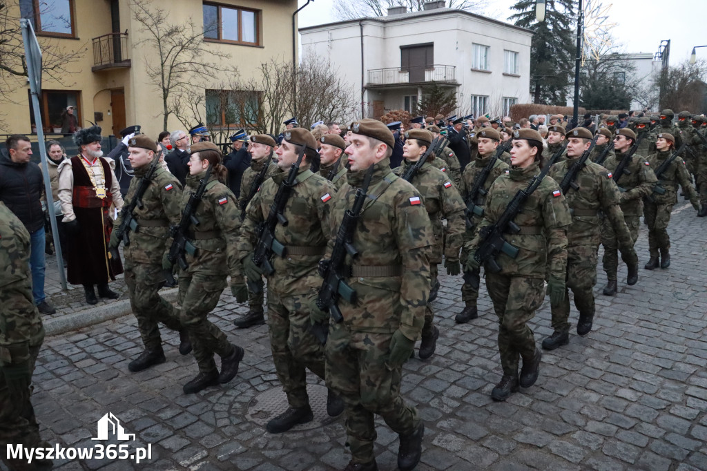 Fotorelacja: Defilada 13. Śląskiej Brygady Obrony Terytorialnej w Myszkowie