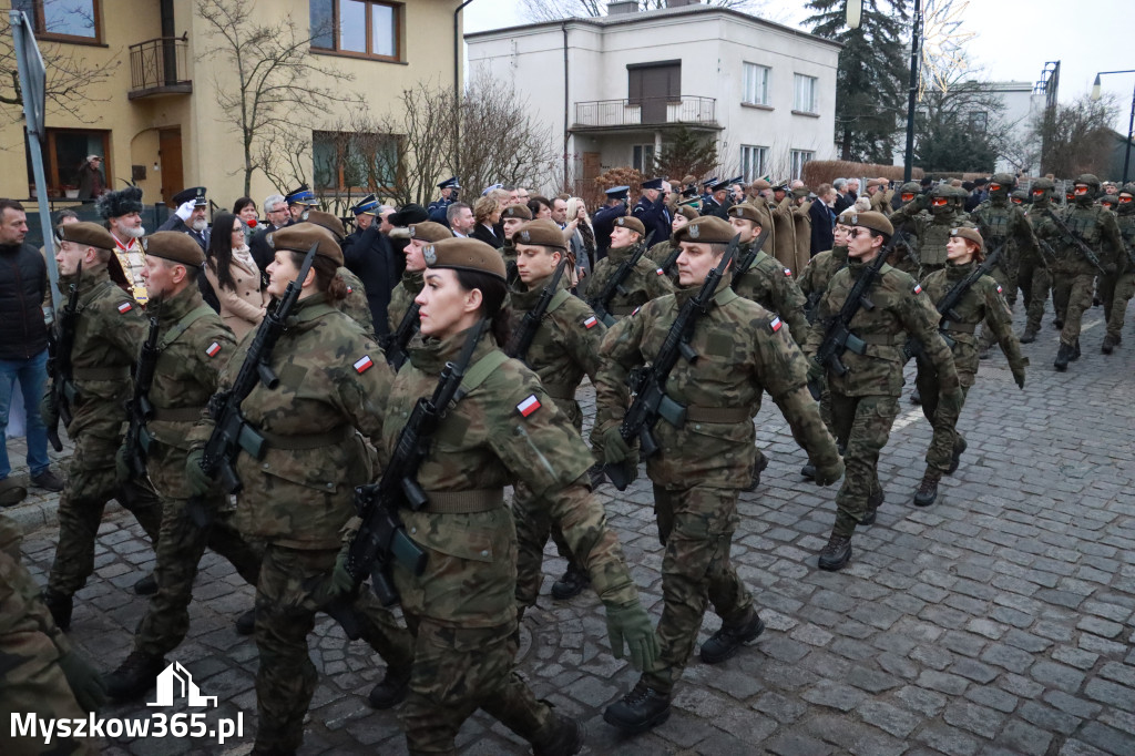 Fotorelacja: Defilada 13. Śląskiej Brygady Obrony Terytorialnej w Myszkowie