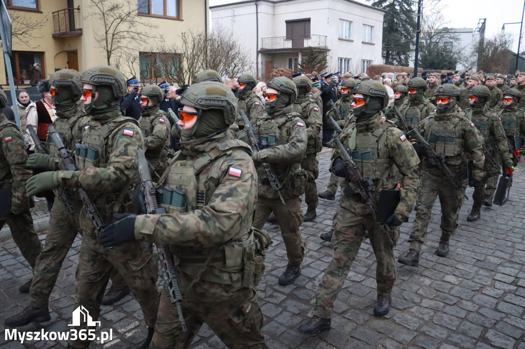 Fotorelacja: Defilada 13. Śląskiej Brygady Obrony Terytorialnej w Myszkowie