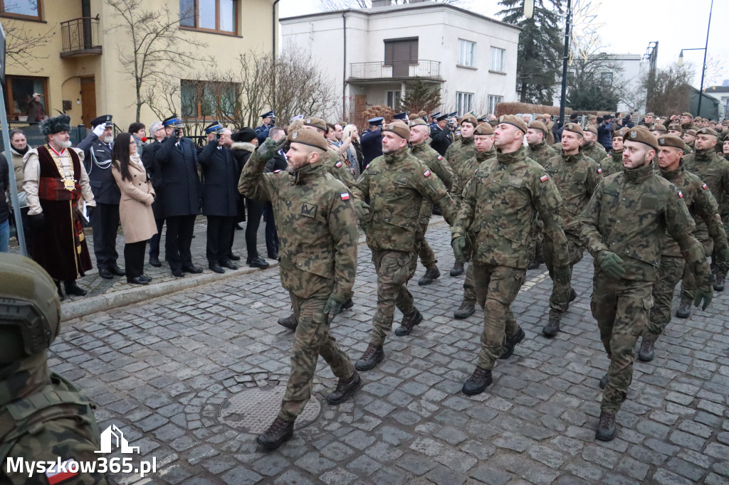 Fotorelacja: Defilada 13. Śląskiej Brygady Obrony Terytorialnej w Myszkowie