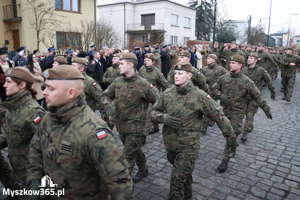 Fotorelacja: Defilada 13. Śląskiej Brygady Obrony Terytorialnej w Myszkowie