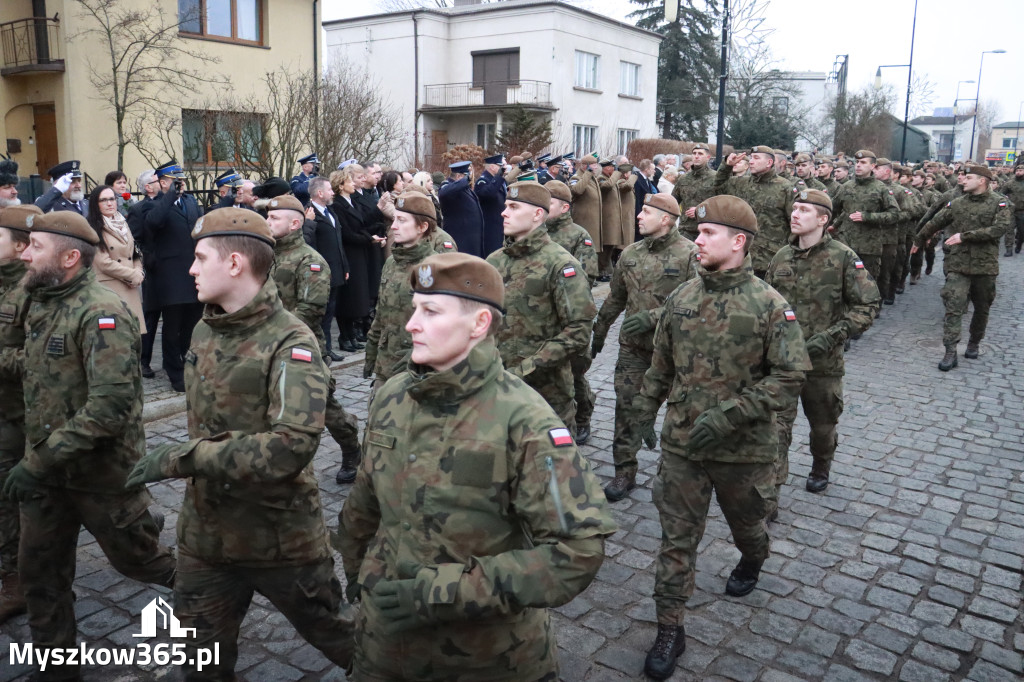 Fotorelacja: Defilada 13. Śląskiej Brygady Obrony Terytorialnej w Myszkowie
