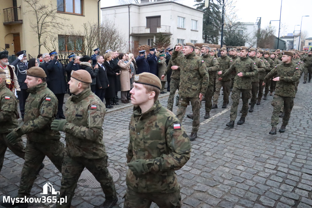 Fotorelacja: Defilada 13. Śląskiej Brygady Obrony Terytorialnej w Myszkowie