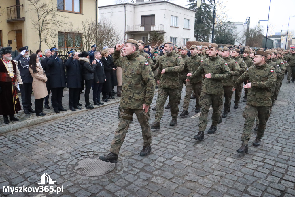 Fotorelacja: Defilada 13. Śląskiej Brygady Obrony Terytorialnej w Myszkowie