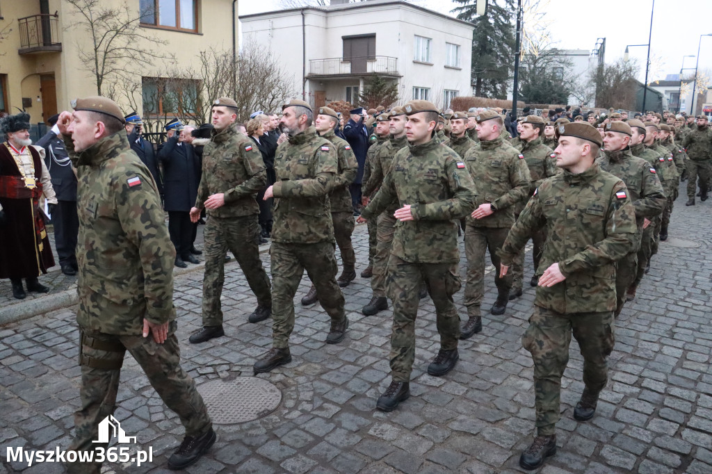 Fotorelacja: Defilada 13. Śląskiej Brygady Obrony Terytorialnej w Myszkowie