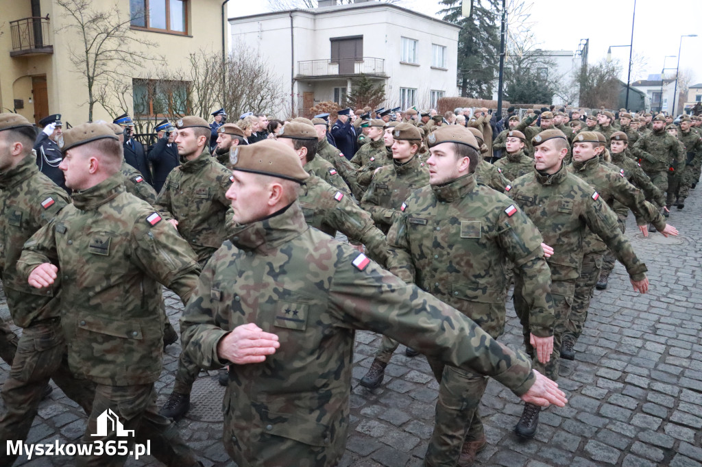 Fotorelacja: Defilada 13. Śląskiej Brygady Obrony Terytorialnej w Myszkowie