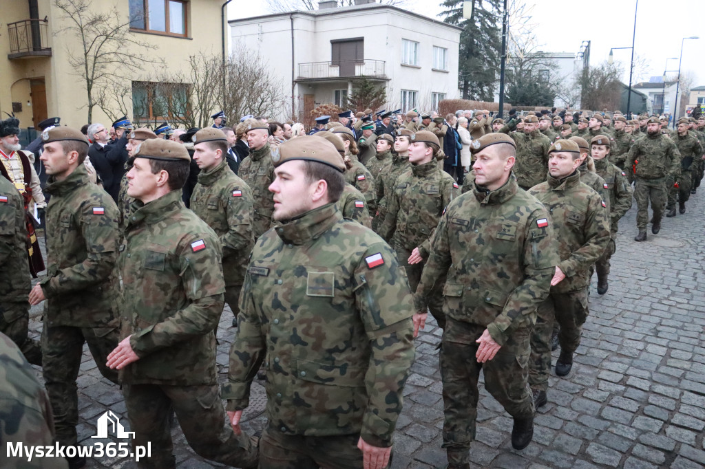Fotorelacja: Defilada 13. Śląskiej Brygady Obrony Terytorialnej w Myszkowie