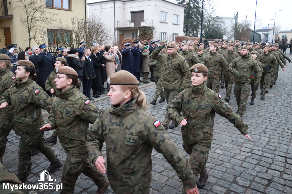 Fotorelacja: Defilada 13. Śląskiej Brygady Obrony Terytorialnej w Myszkowie