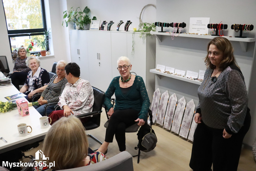 Fotorelacja: Wystawa z cyklu MOJE PASJE, HOBBY pani Lucyny Bąk członkini Klubu Seniora Koziołek