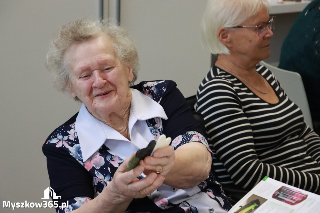 Fotorelacja: Wystawa z cyklu MOJE PASJE, HOBBY pani Lucyny Bąk członkini Klubu Seniora Koziołek