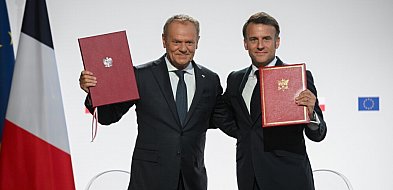Emmanuel Macron i Donald Tusk podpisali traktat polsko-francuski-50402
