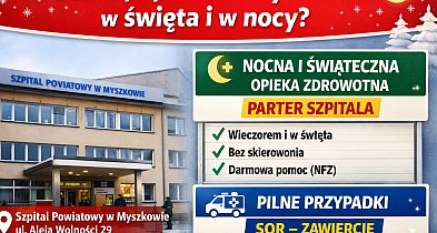 Gdzie po pomoc w Myszkowie w święta i w nocy? Wielu mieszkańców tego nie wie!