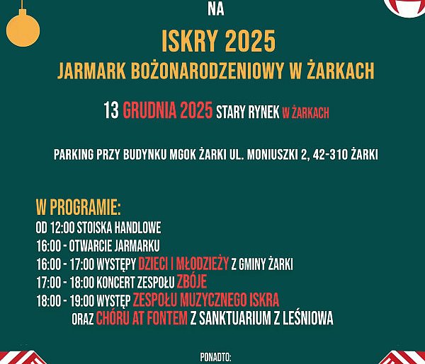 ISKRY 2025 – Jarmark Bożonarodzeniowy w Żarkach-60588