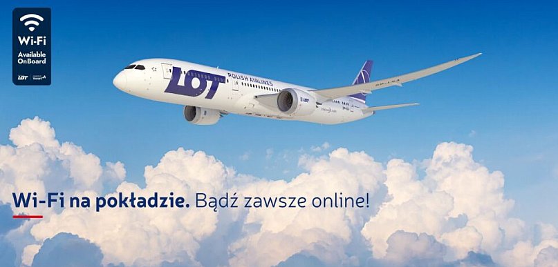 Polskie Linie Lotnicze LOT rozpoczęły wdrażanie internetu na swoje pokłady (MediaR
