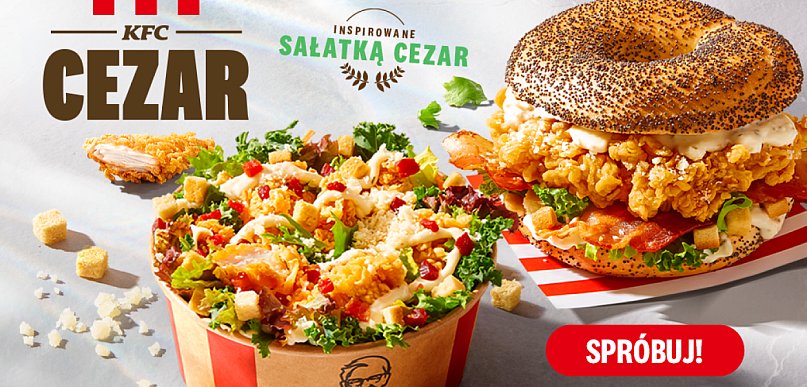 Wiosna rozkwita z KFC Cezar. Sieć zapowiada powrót lekkich dań i całkowitą nowość
