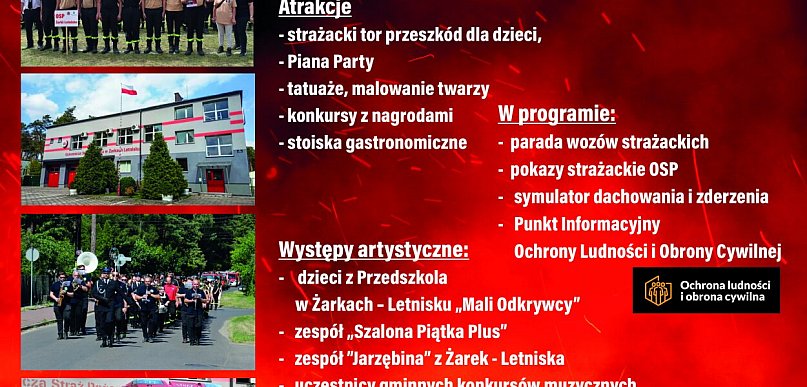 Strażackie święto pełne atrakcji. VII Festyn Strażacki w sobotę w Żarkach-Letnisku