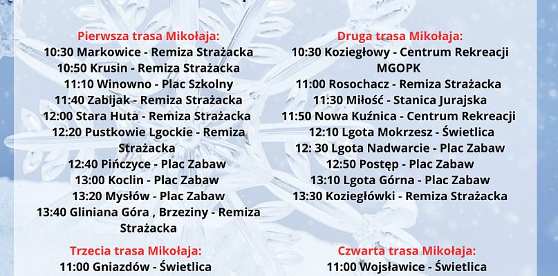 Magiczna Podróż Mikołaja w Gminie Koziegłowy – ruszamy 6 grudnia! - 60519