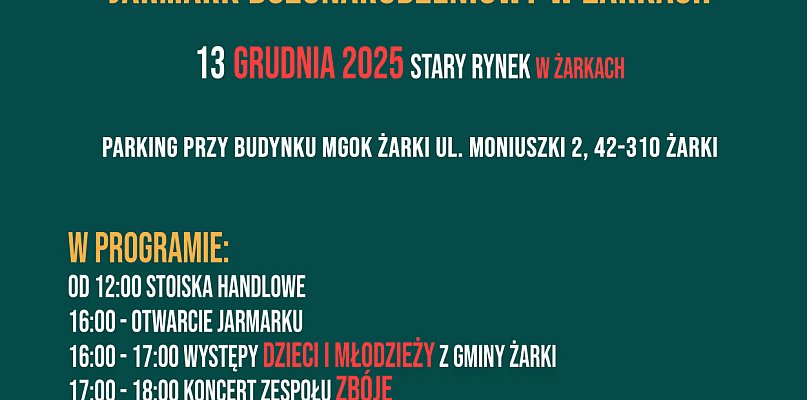 ISKRY 2025 – Jarmark Bożonarodzeniowy w Żarkach - 60588