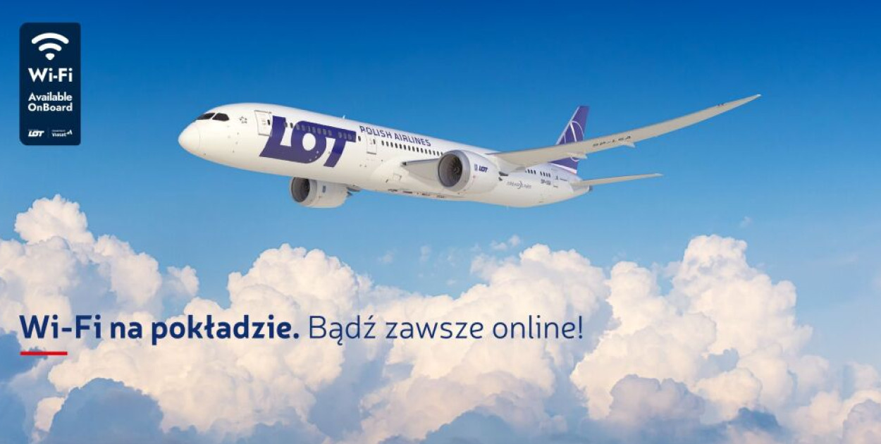 Polskie Linie Lotnicze LOT rozpoczęły wdrażanie internetu na swoje pokłady (MediaR