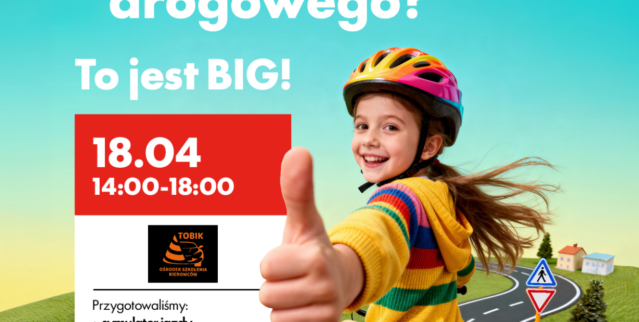 BIG Myszków zaprasza na edukacyjne miasteczko ruchu drogowego dla dzieci