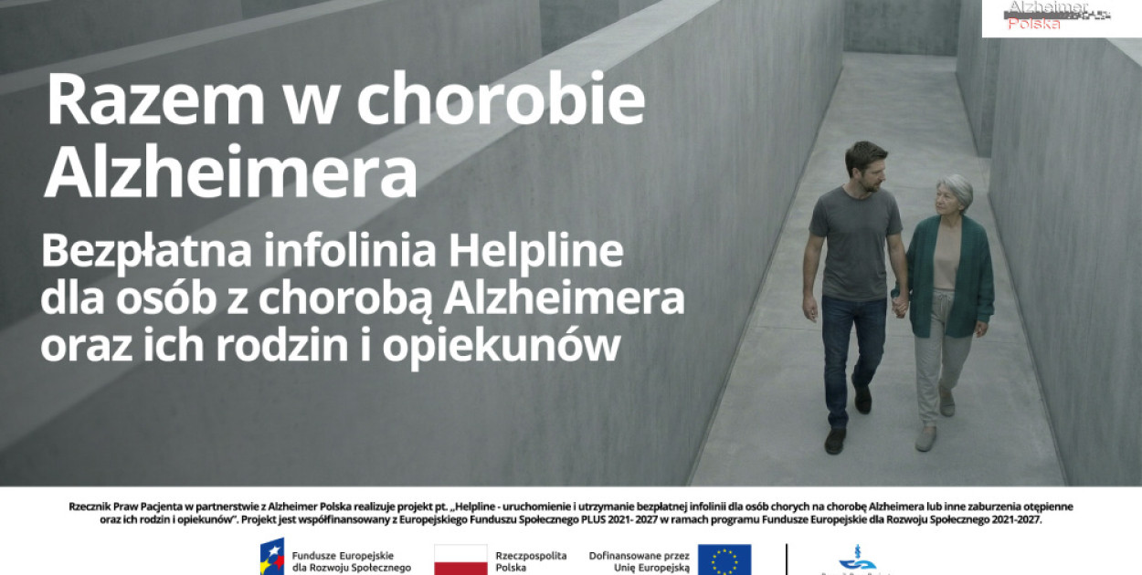 Razem w chorobie Alzheimera – bezpłatna infolinia Helpline dla pacjentów i opiekun